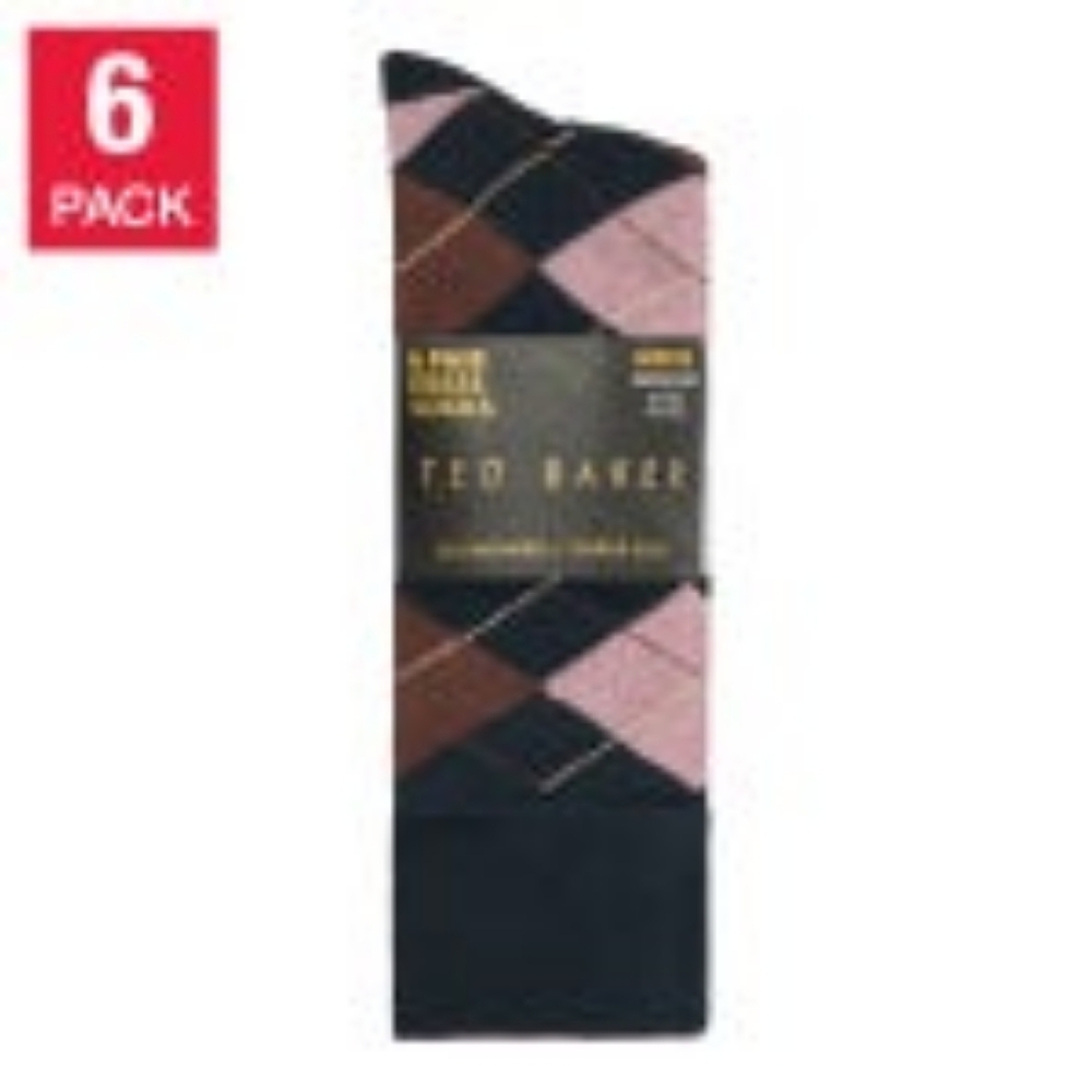 Ted Baker Men's Dress Sock, 6-pair